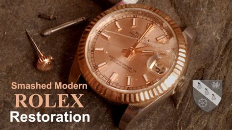 smashed rolex|Restoration of a Smashed Rolex Watch .